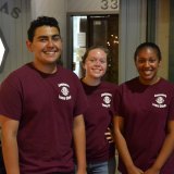 Members of the Lions Club Leo' student organization.